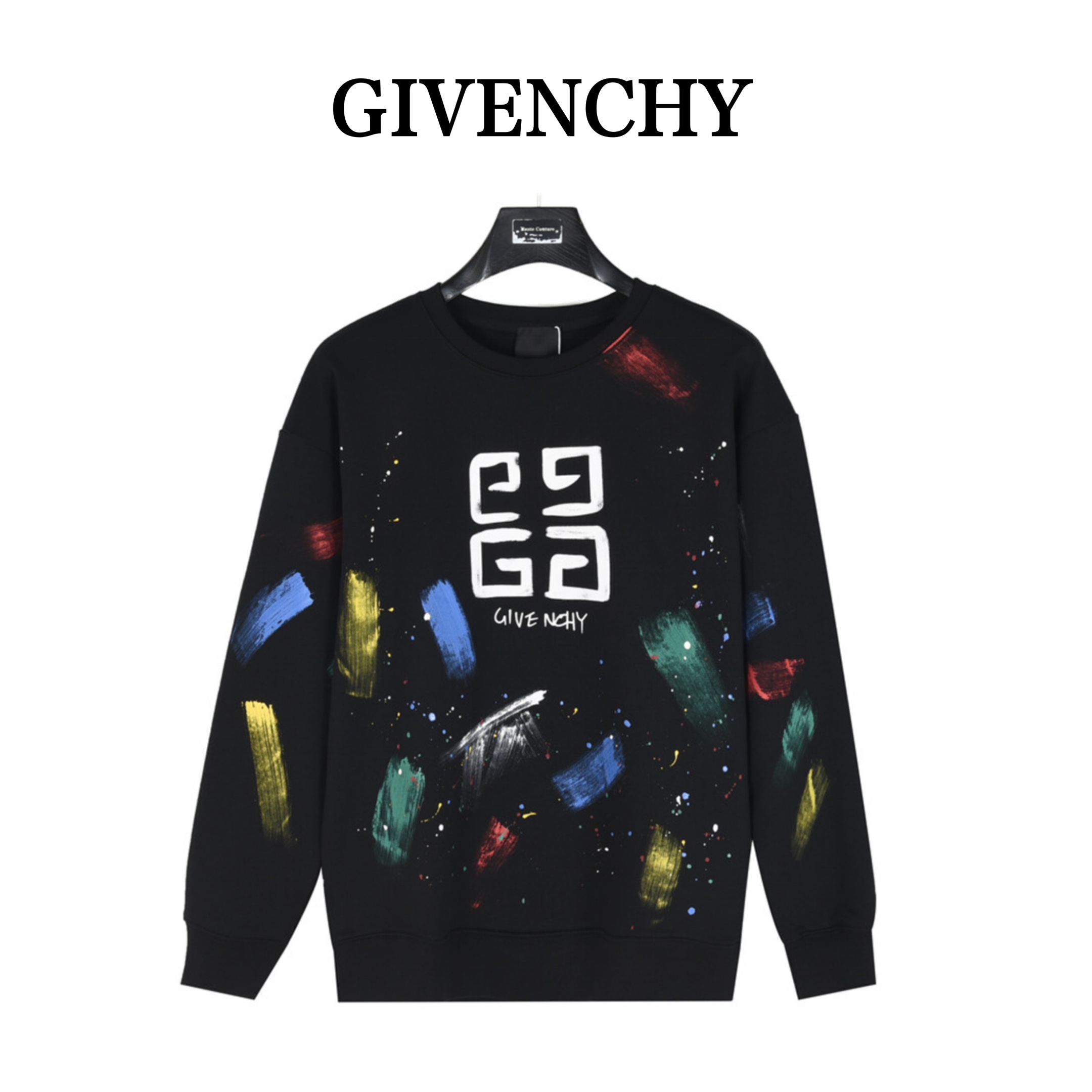 GIVENCHY /纪梵希 24Fw 涂鸦泼墨4G印花圆领卫衣