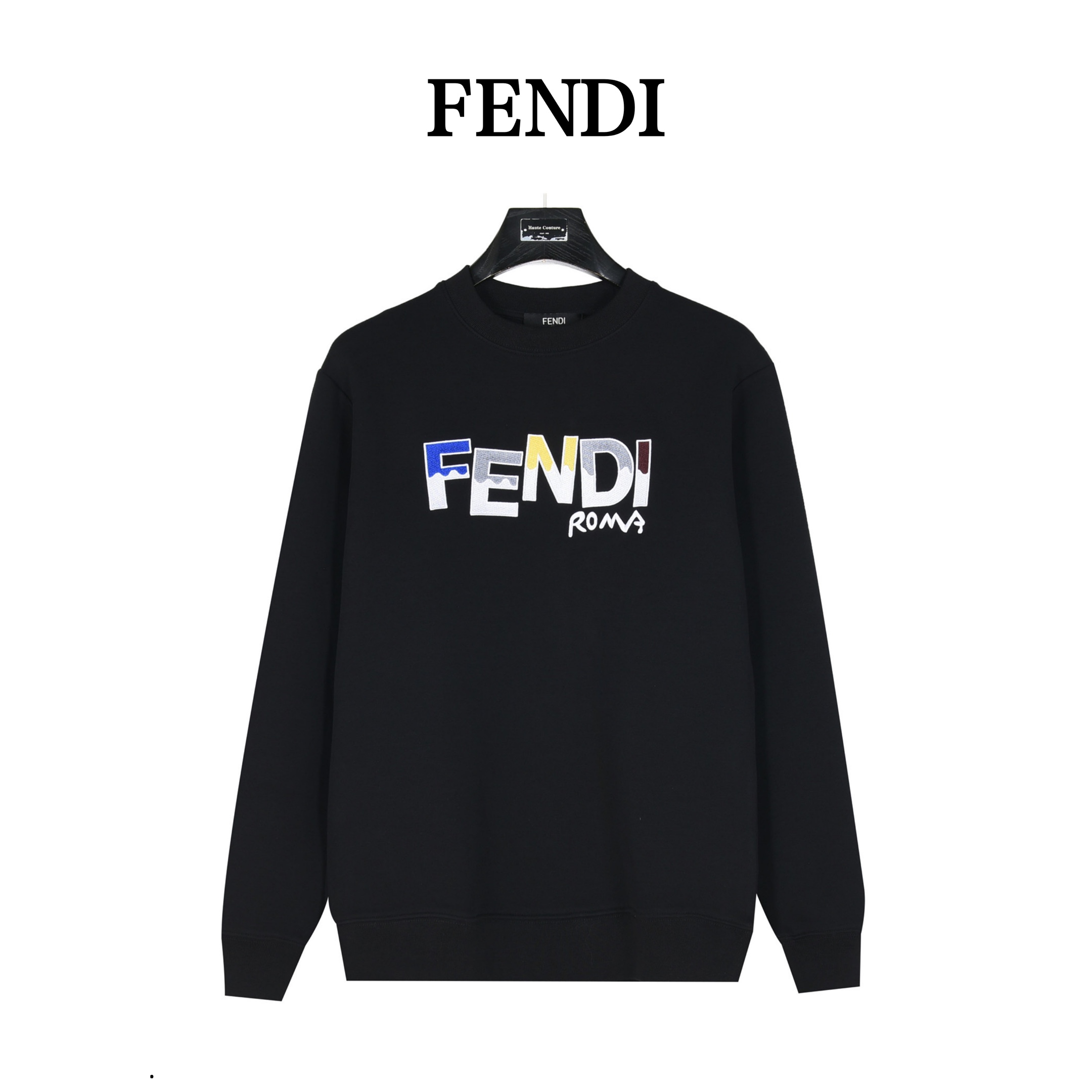 Fendi/芬迪趣味动漫字母圆领卫衣