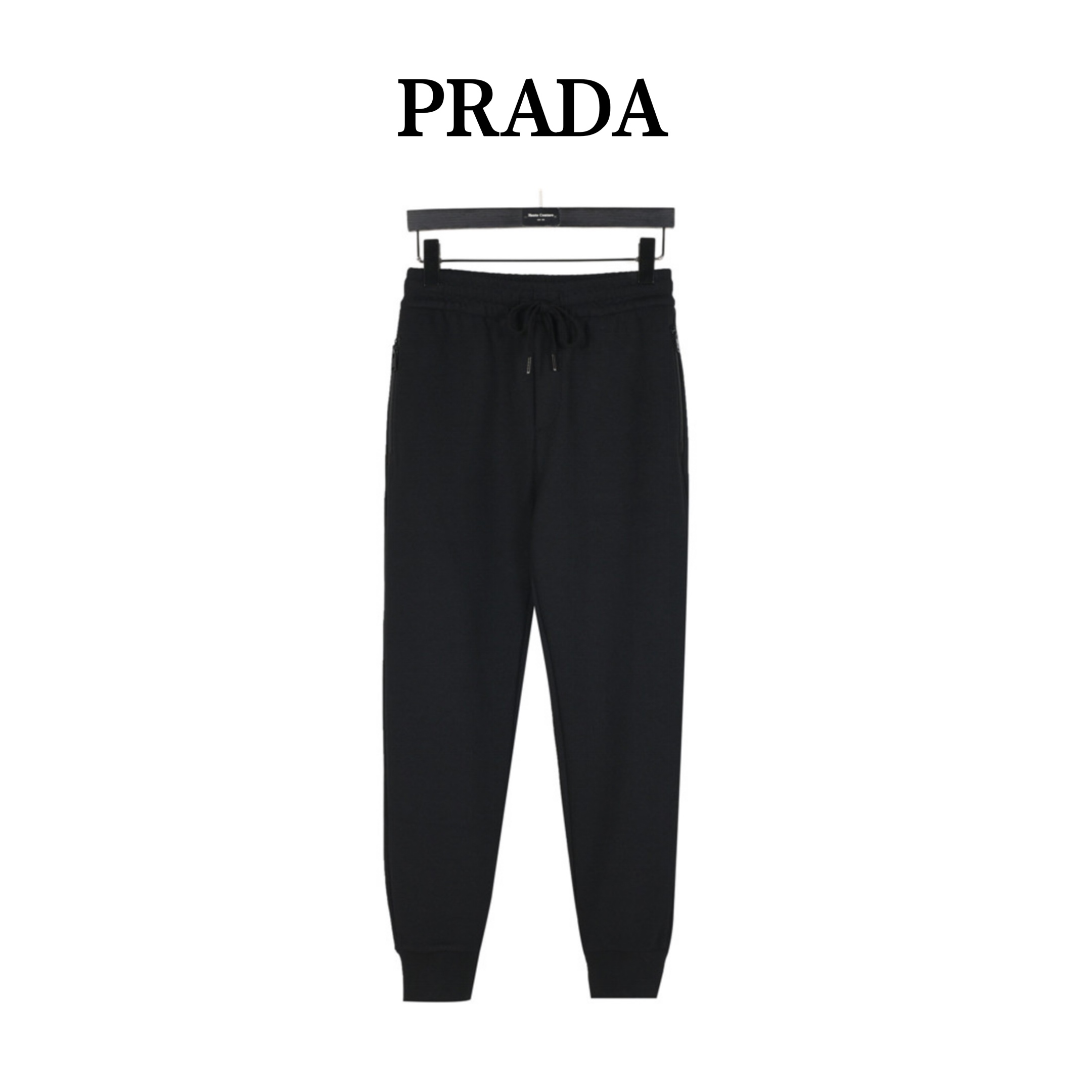 Prada/普拉达 锥形口袋拉链拼接长裤