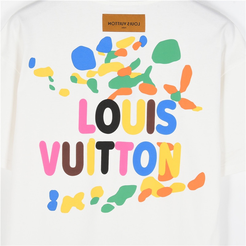 Louis Vuitton 路易威登 25ss 涂鸦彩色字母发泡印花短袖T恤