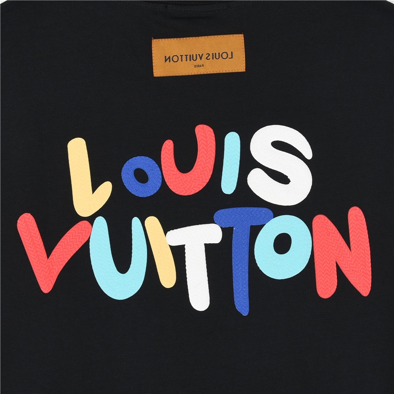 Louis Vuitton/路易威登 24ss 彩虹logo立体发泡印花短袖T恤