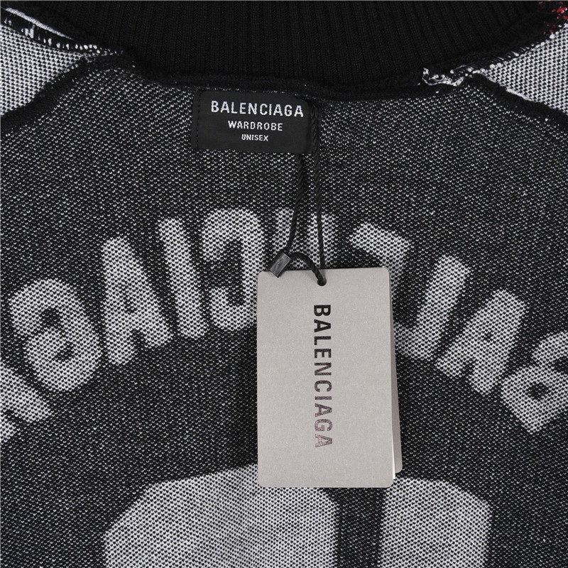 Balenciaga巴黎世家曼联联名10号高领毛衣