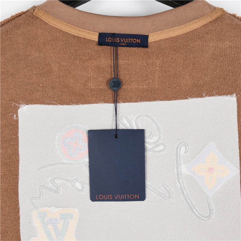 Louis Vuitton/路易威登 24Fw 花卉字母刺绣圆领卫衣 黑色 白色 卡其-Chinese UA Cheap High Quatity Brand Clothes Bags handbags Sneakers wholesale wholesaler seller from China Factory suppliers Fashion Clothing Shoes best Quality Beautiful Price Louis Vuitton/路易威登 24Fw 花卉字母刺绣圆领卫衣 黑色 白色 卡其