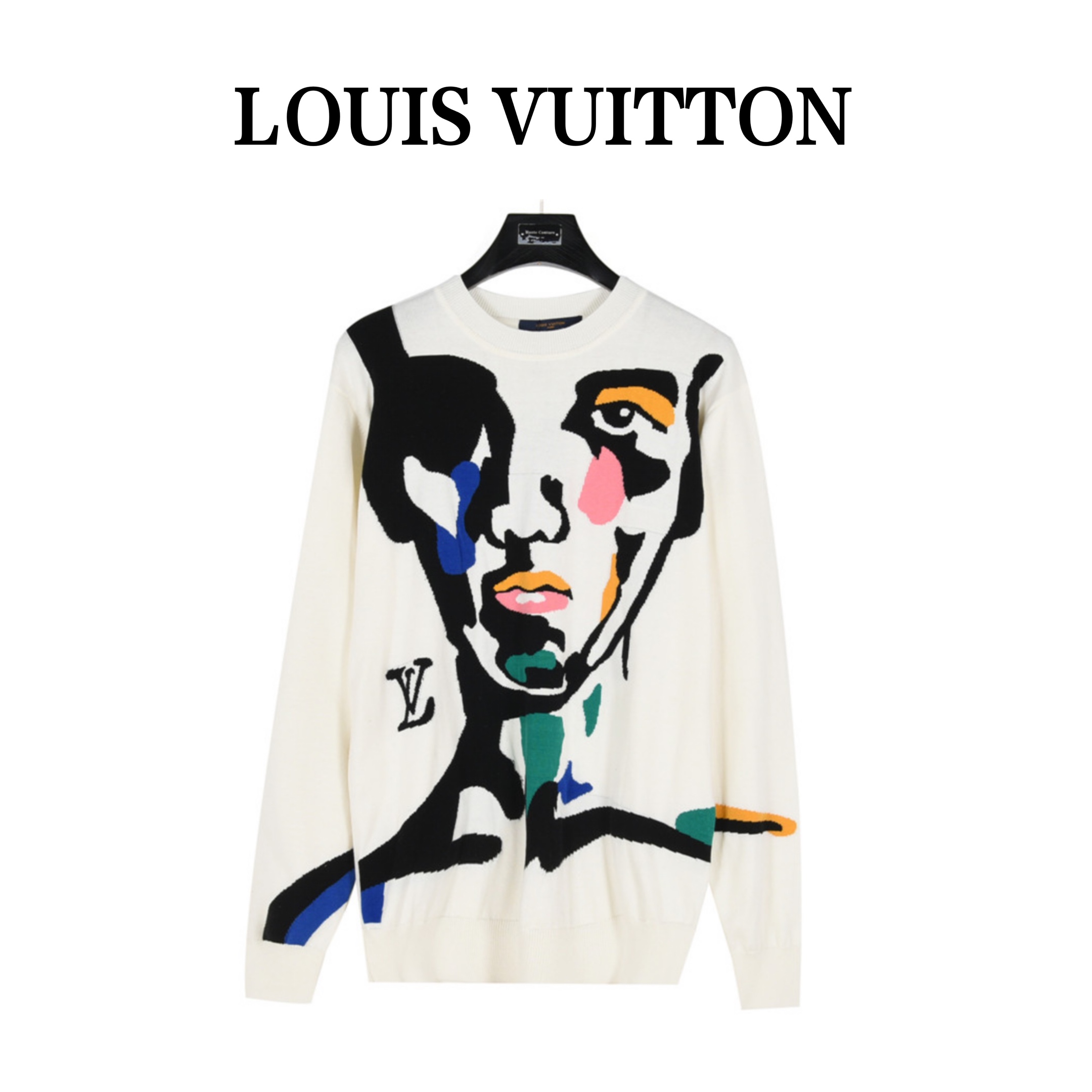 Louis Vuitton/路易威登 人像提花羊毛针织卫衣