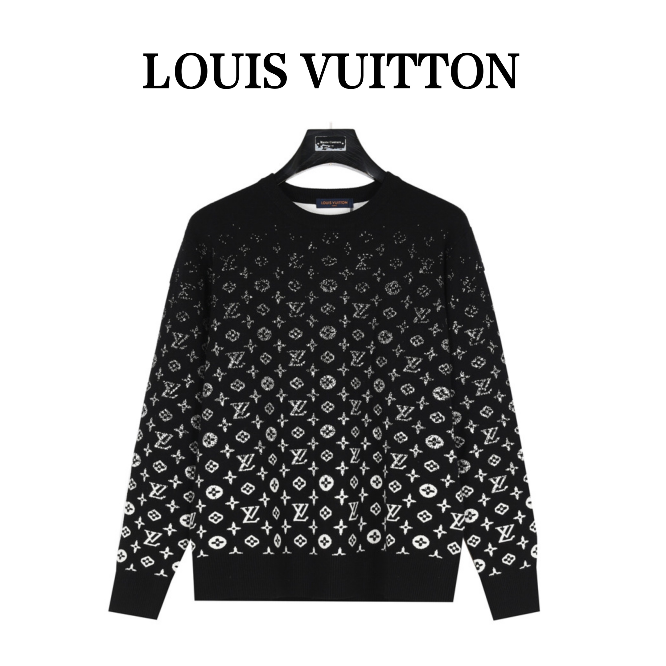 Louis Vuitton/路易威登 满印老花提花星空渐变羊毛针织毛衣