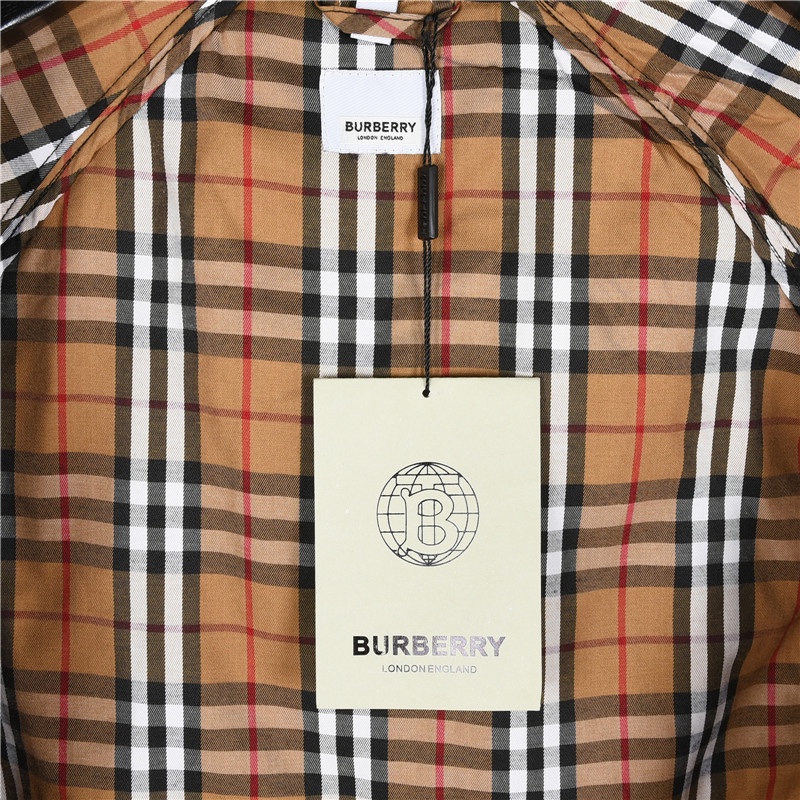 Burberry/巴宝莉 菱格多口袋铭牌夹棉外套