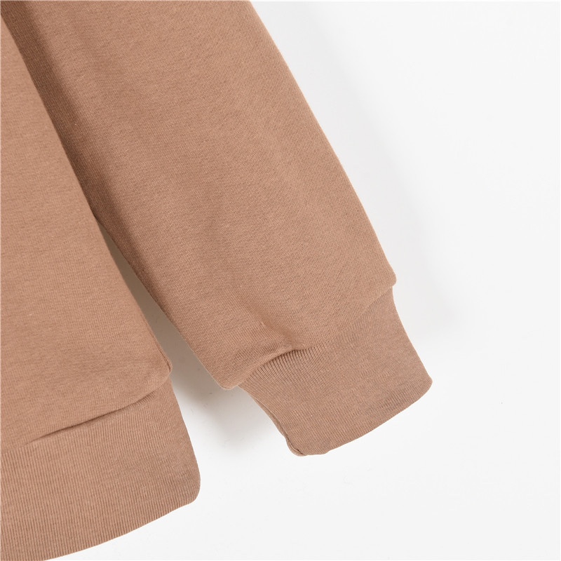 Gucci/古驰 刺绣字母及植绒蘑菇连帽卫衣黑色 白色 咖色