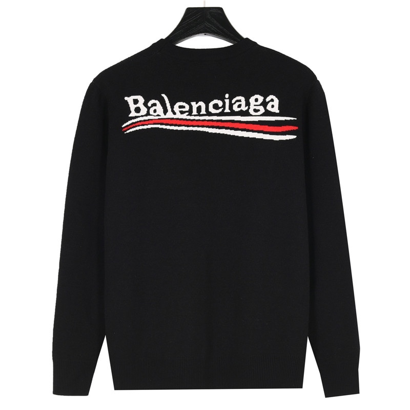 Balenciaga/巴黎世家 经典可乐提花羊毛针织毛衣