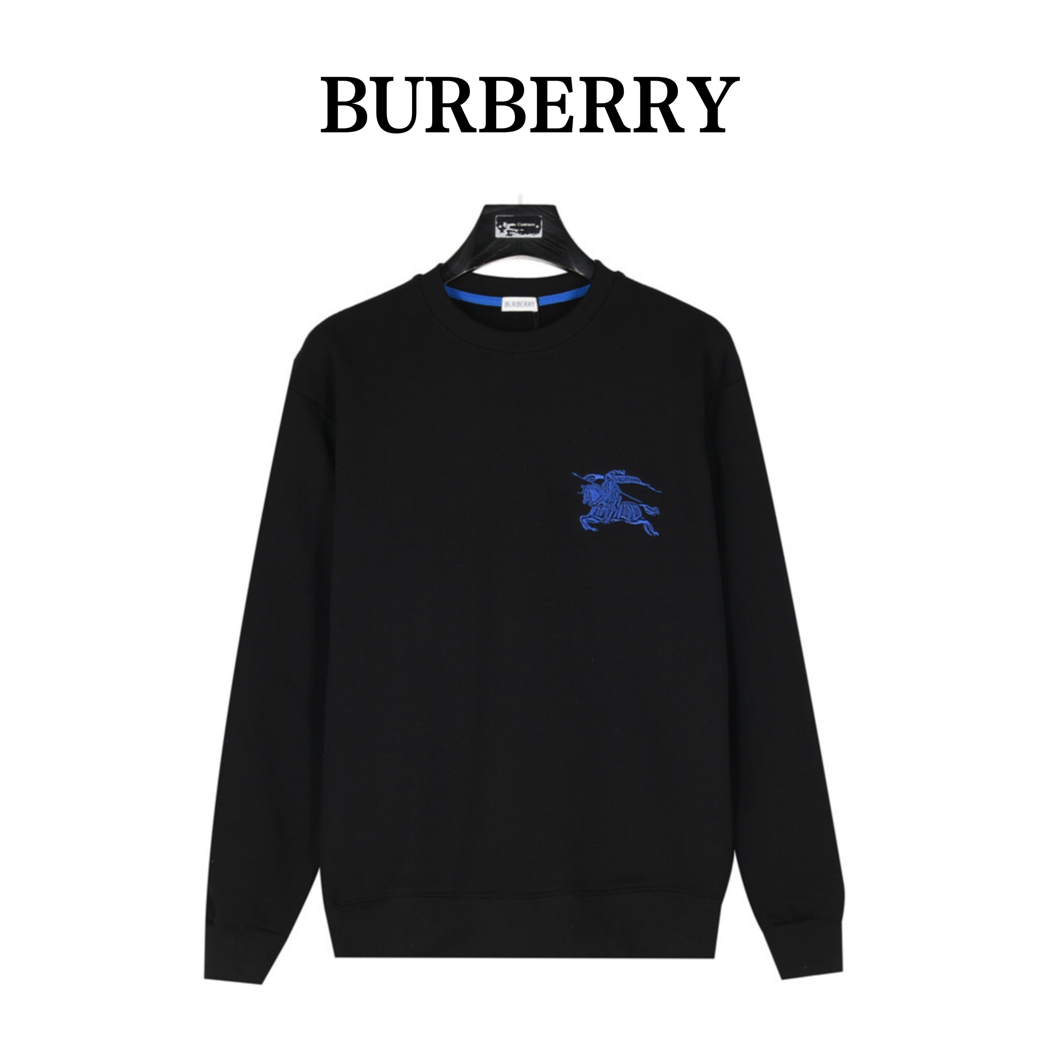 Burberry/巴宝莉 24Fw 胸口大logo战马刺绣圆领卫衣