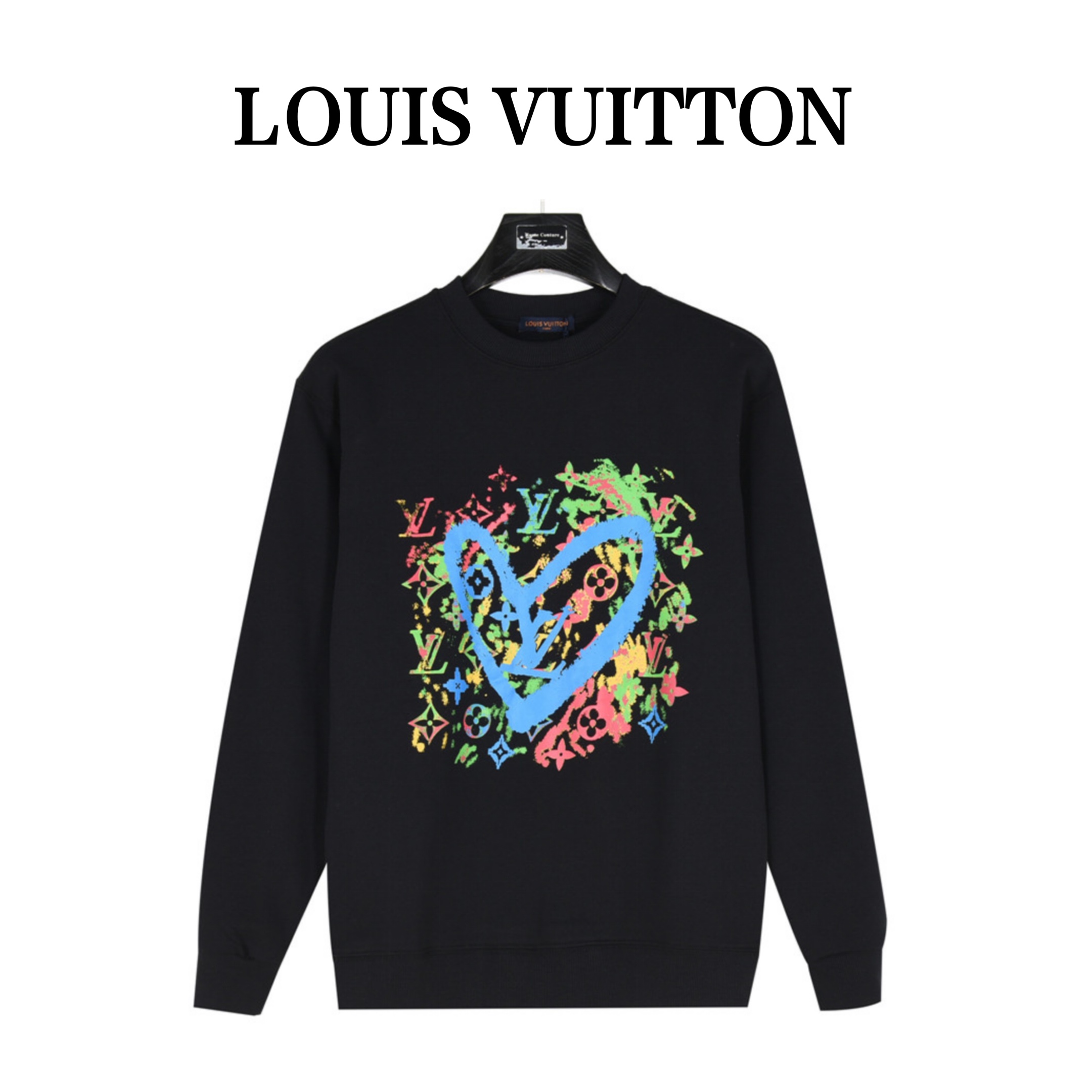 Louis Vuitton/路易威登 爱心涂鸦泼墨圆领卫衣