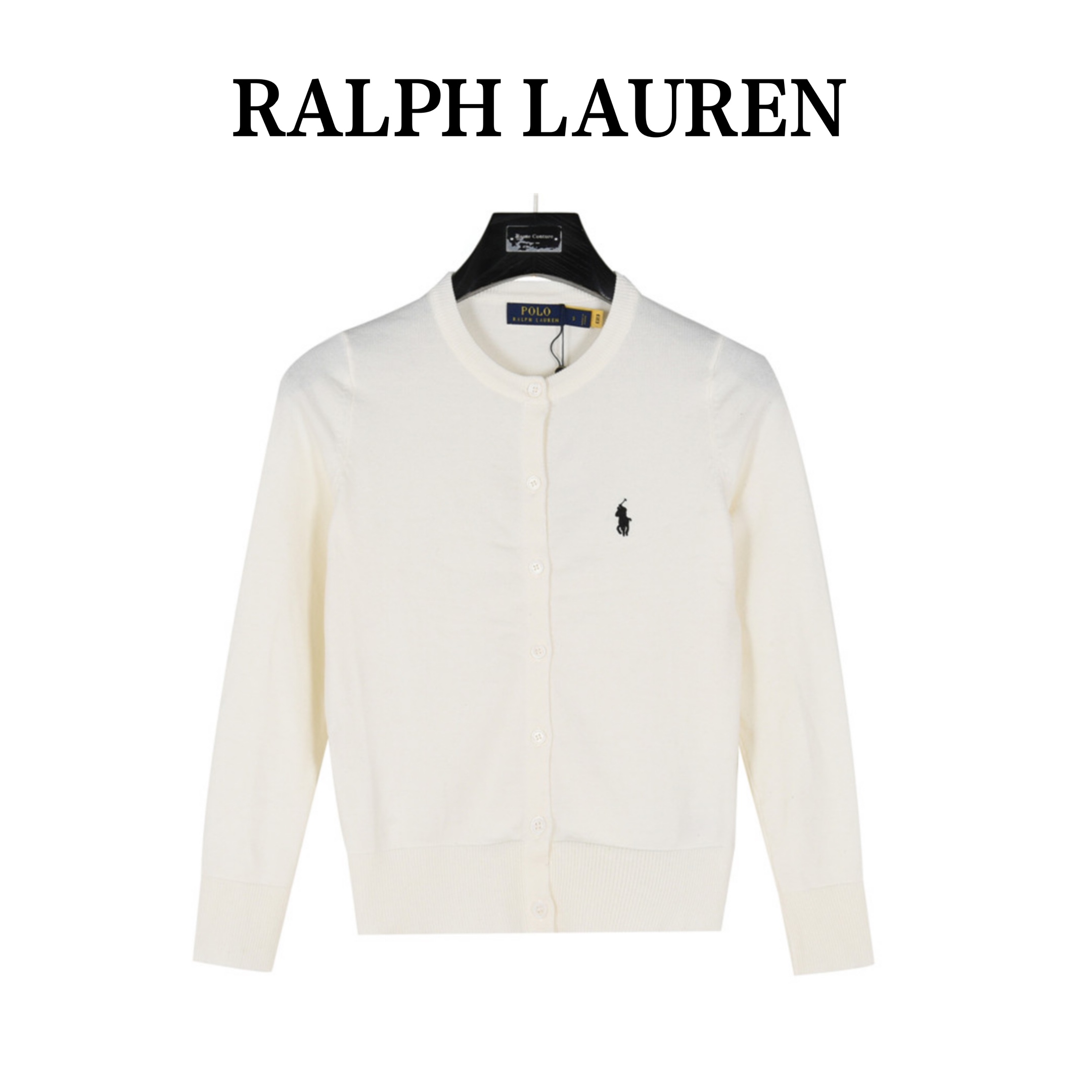 Ralph Lauren/拉夫劳伦 经典logo刺绣针织圆领开衫