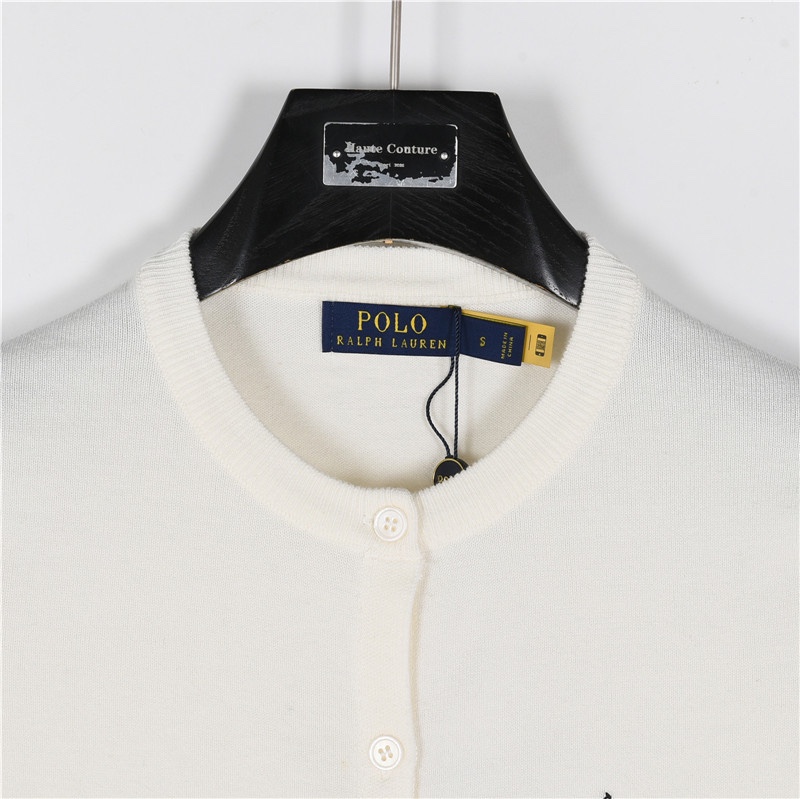 Ralph Lauren/拉夫劳伦 经典logo刺绣针织圆领开衫