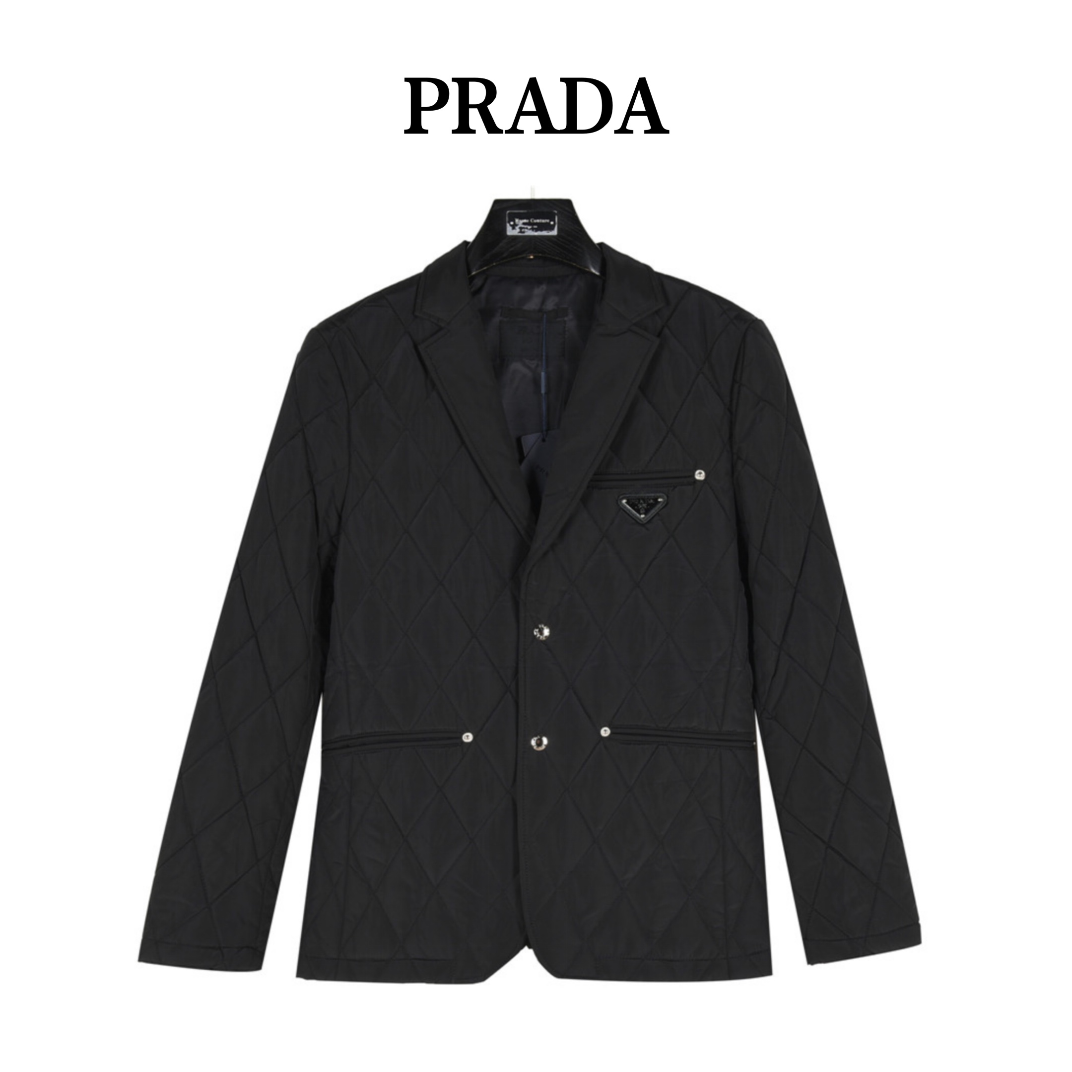 Prada/普拉达 胸口三角标薄棉外套