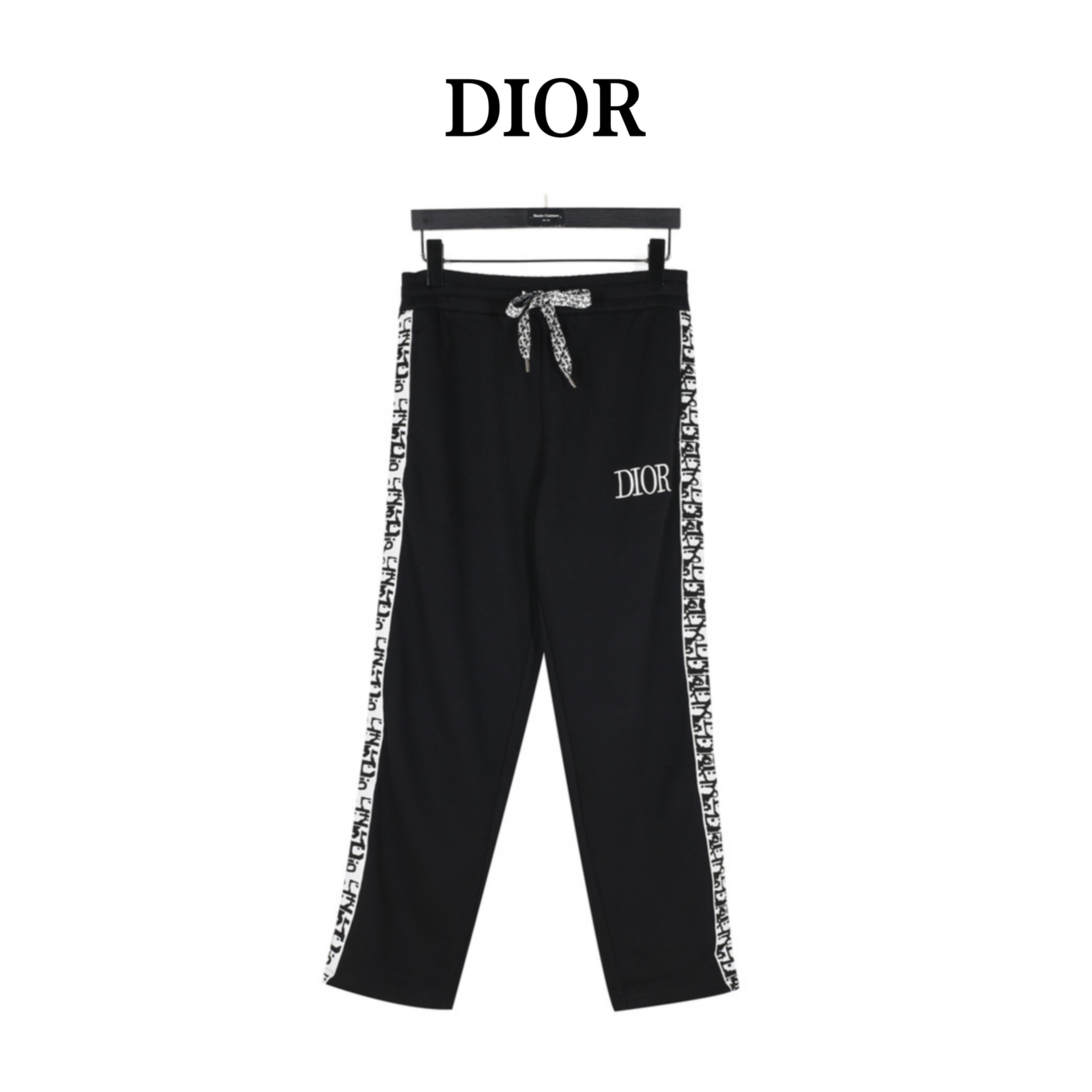 Dior/迪奥 24Fw CD侧边满印织带套装长裤