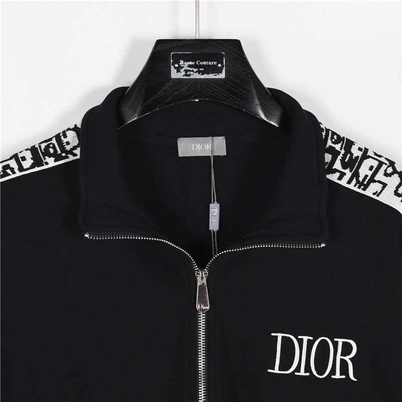 Dior/迪奥 24Fw CD侧边满印织带套装外套