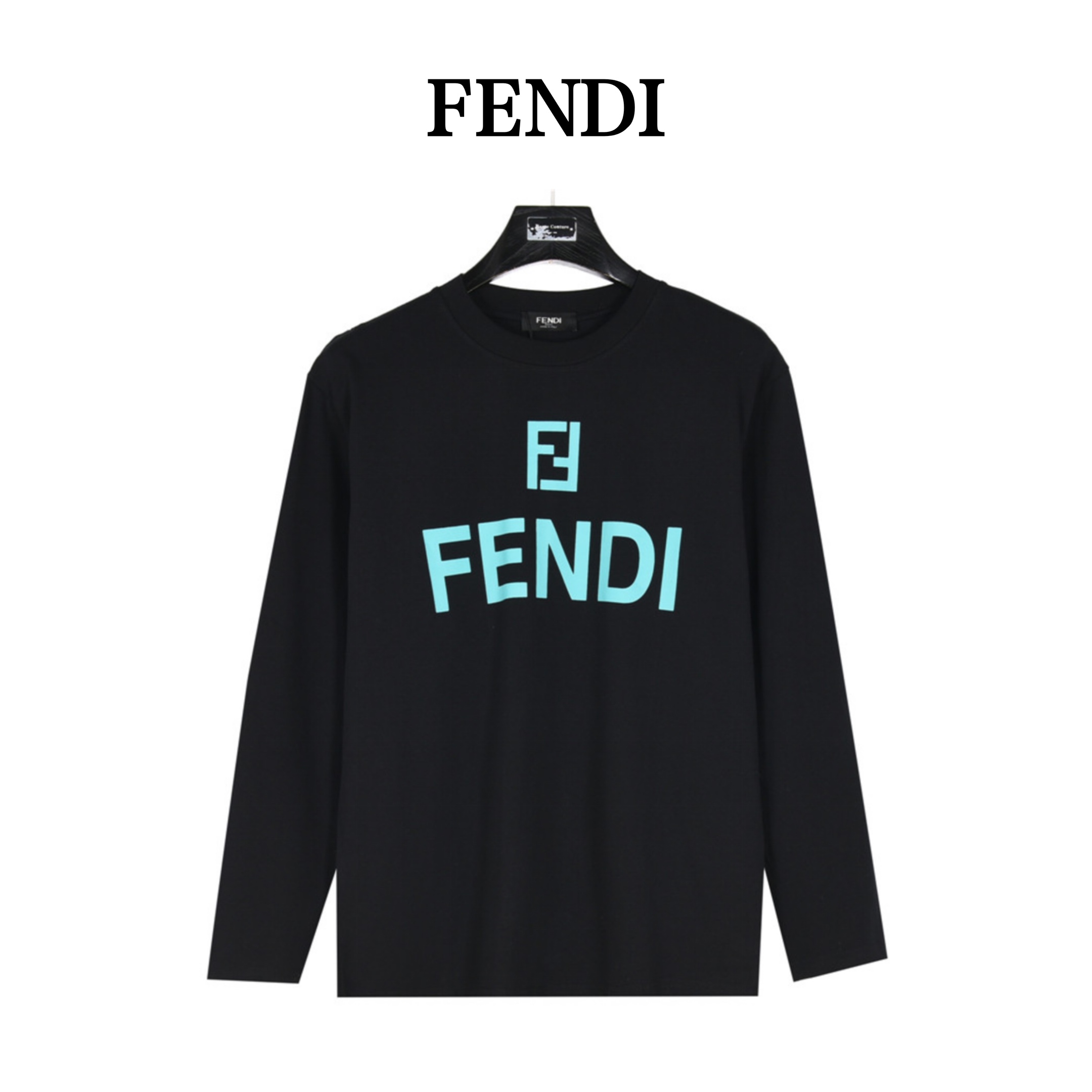 FENDI/芬迪 24Fw 后背小熊印花logo长袖T恤