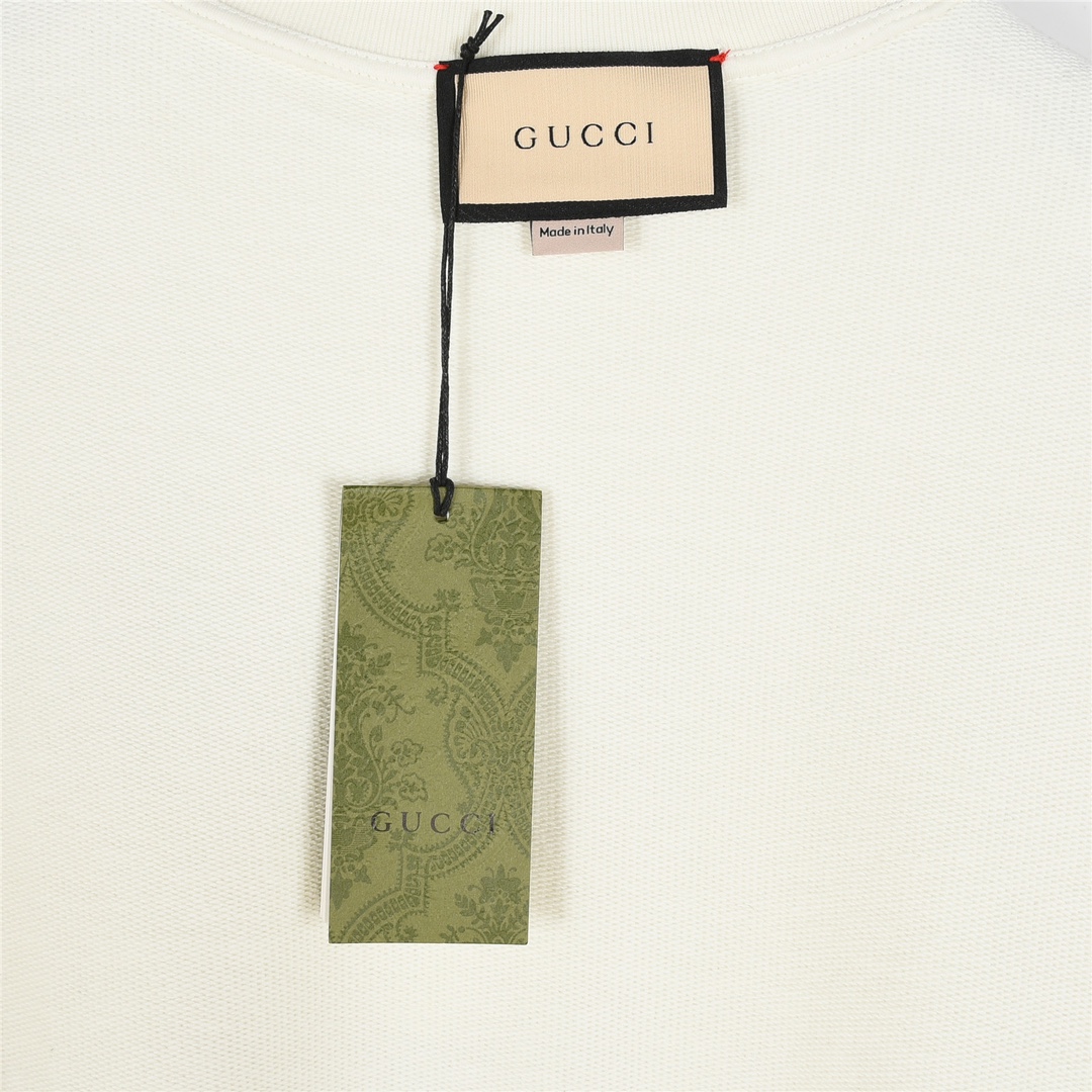 Gucci/古驰 发泡小熊植绒logo圆领卫衣
