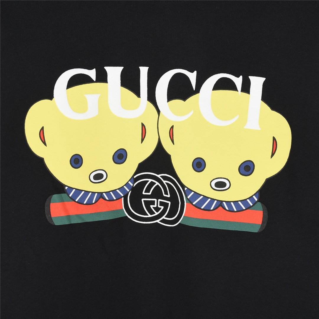 Gucci/古驰 发泡小熊植绒logo圆领卫衣