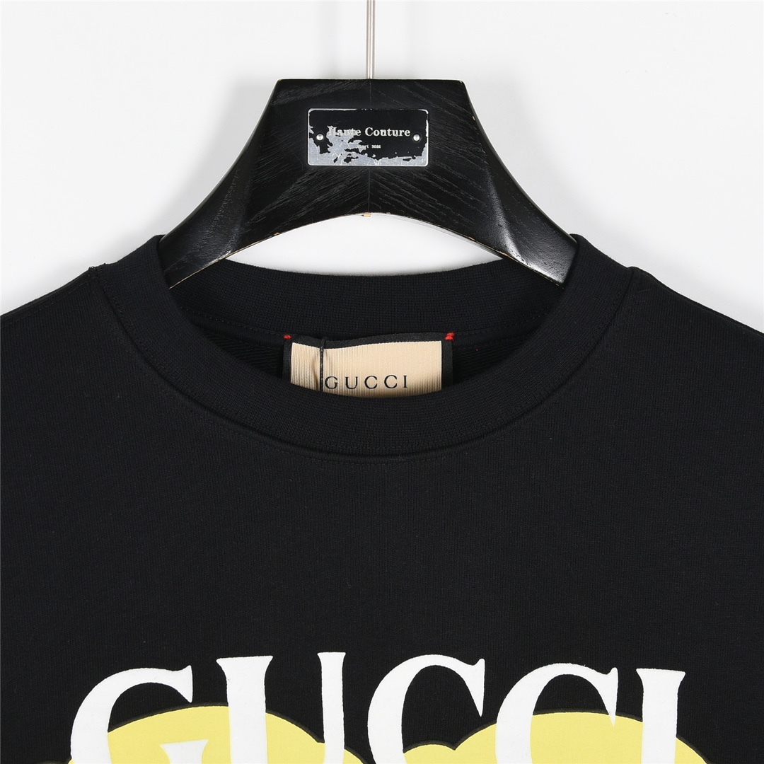 Gucci/古驰 发泡小熊植绒logo圆领卫衣