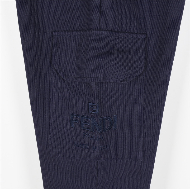 Fendi/芬迪 刺绣眼睛logo侧口袋长裤