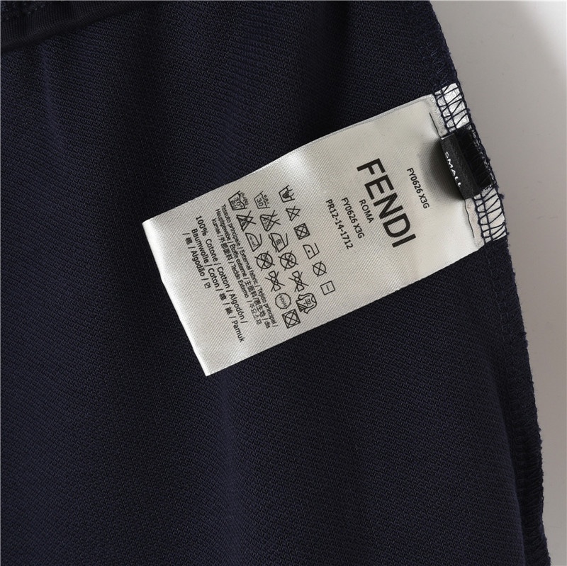 Fendi/芬迪 刺绣眼睛logo侧口袋长裤