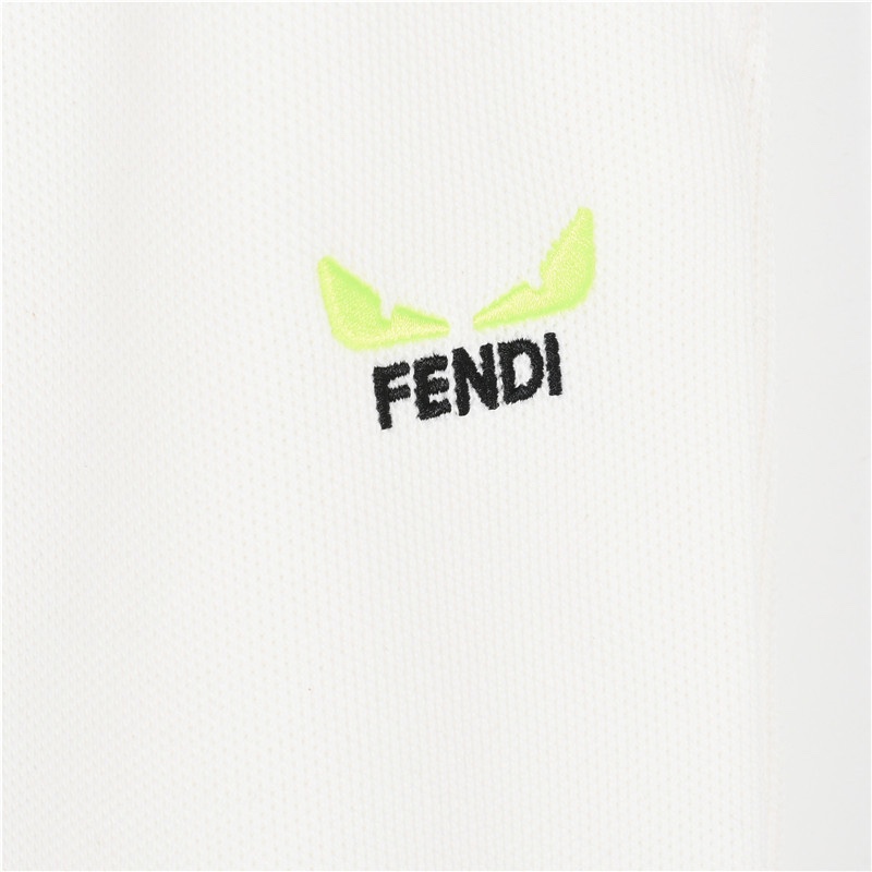Fendi/芬迪 刺绣眼睛logo侧口袋长裤 FD经典元素上身休闲舒适