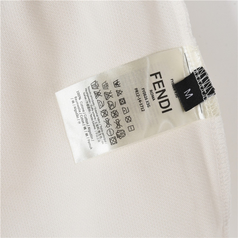 Fendi/芬迪 刺绣眼睛logo侧口袋长裤 FD经典元素上身休闲舒适