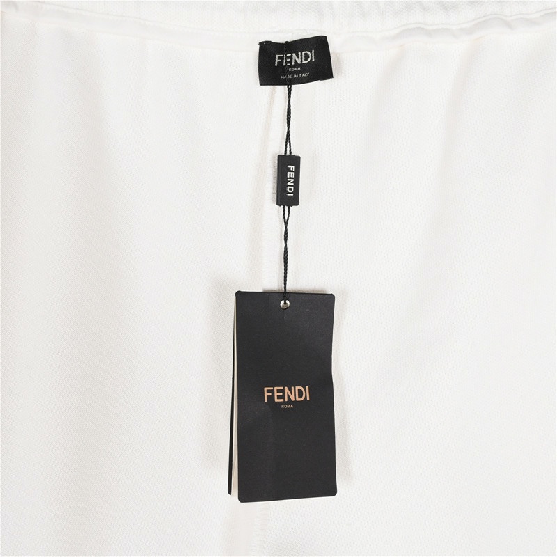 Fendi/芬迪 刺绣眼睛logo侧口袋长裤 FD经典元素上身休闲舒适