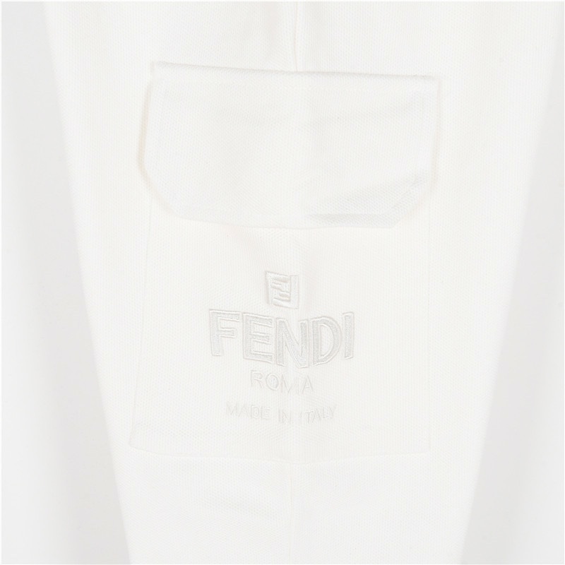 Fendi/芬迪 刺绣眼睛logo侧口袋长裤 FD经典元素上身休闲舒适