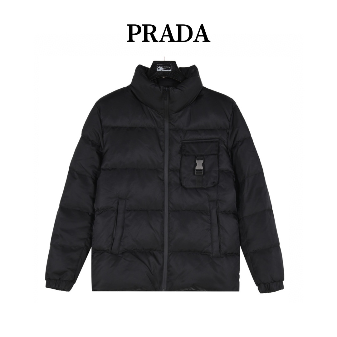 Prada/普拉达胸口口袋锁扣羽绒服