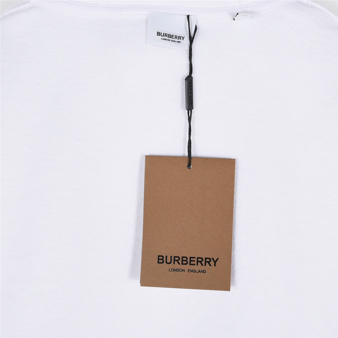 Burberry/巴宝莉 胸口硅胶方块logo贴饰连帽卫衣