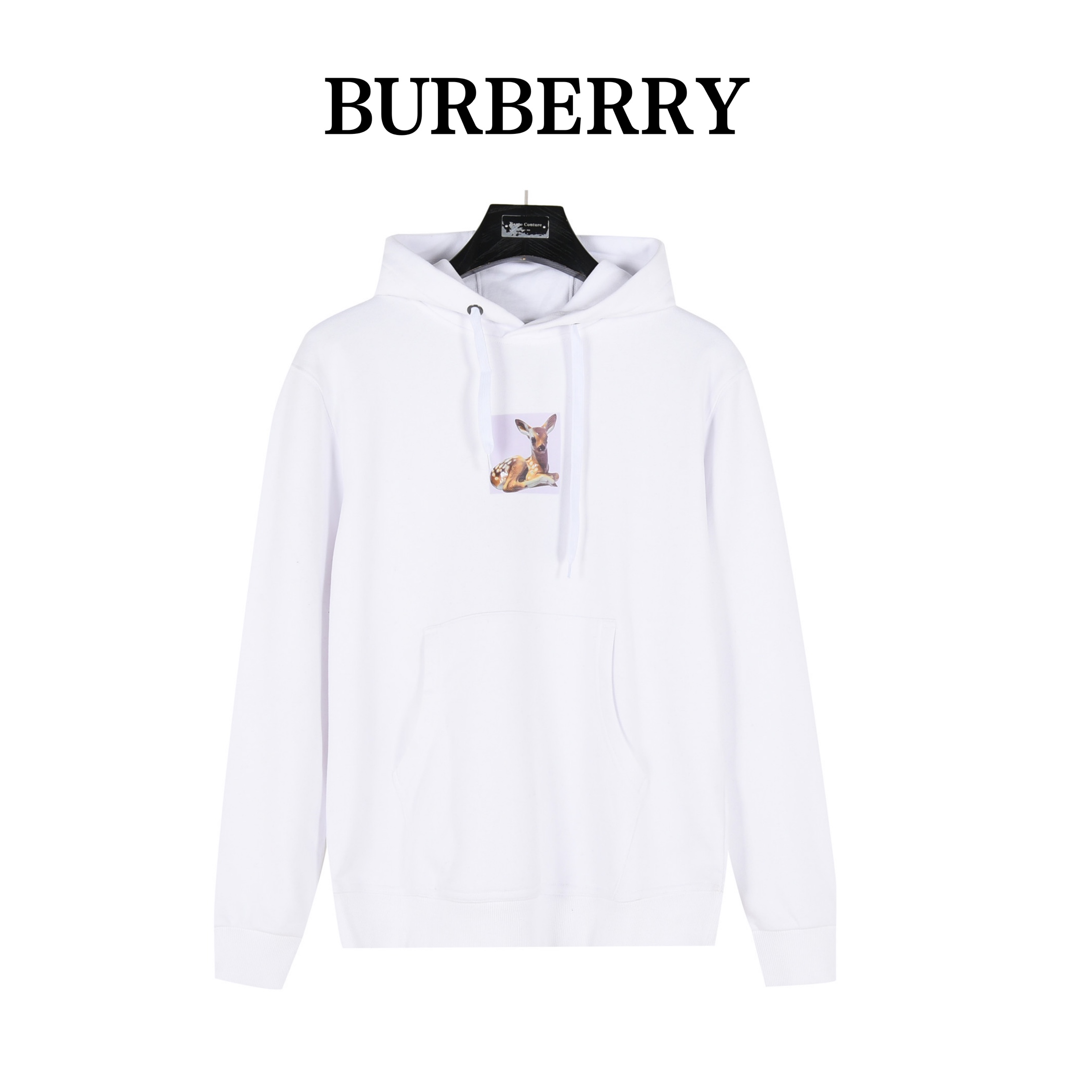 Burberry/巴宝莉 小鹿logo数码印花连帽卫衣