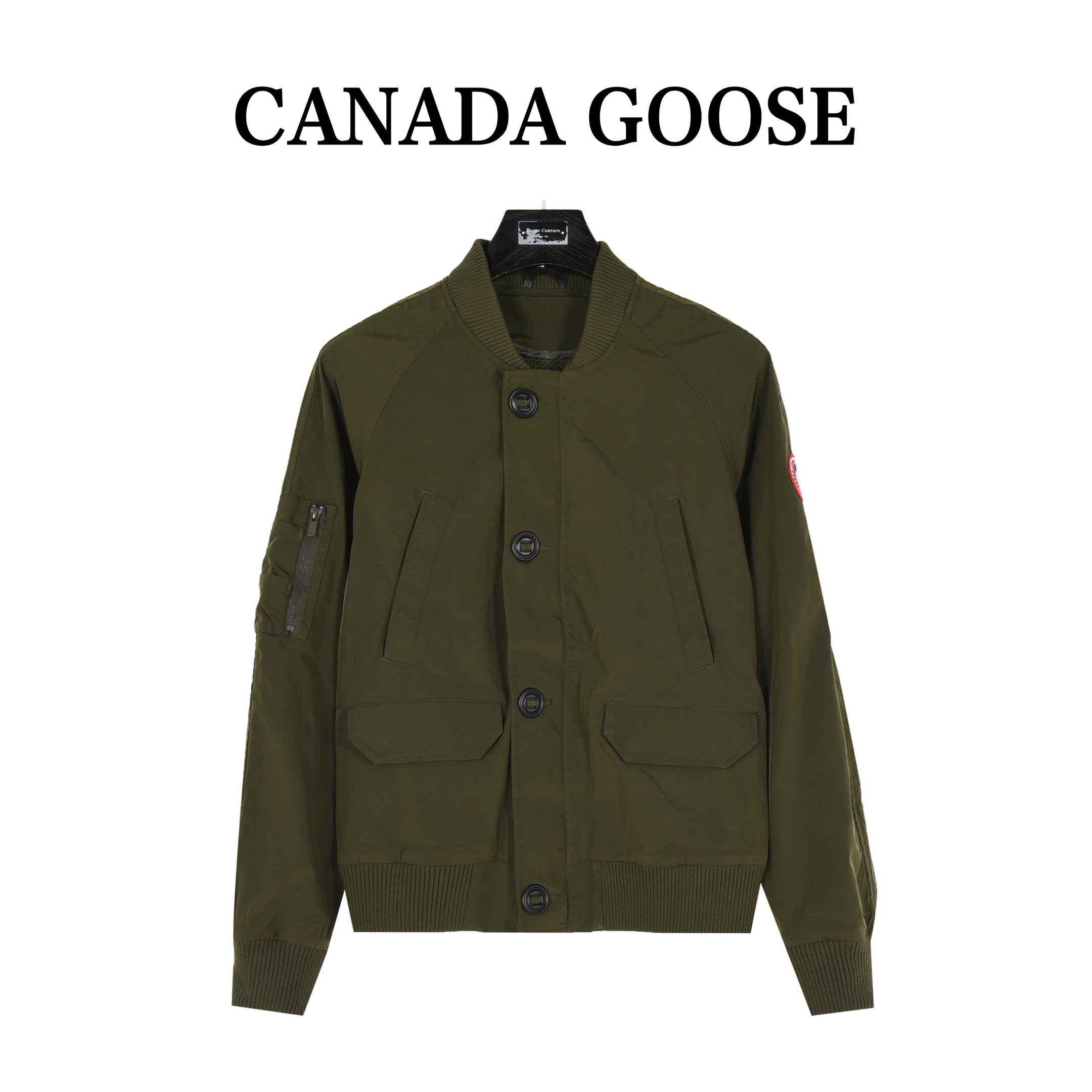 Canada Goose/ 加拿大鹅 袖子章仔贴饰飞行员夹克外套