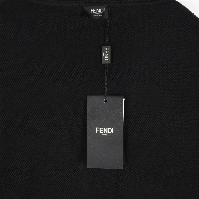 Fendi/芬迪 24Fw 胸前刺绣字母及侧边双F织带连帽卫衣