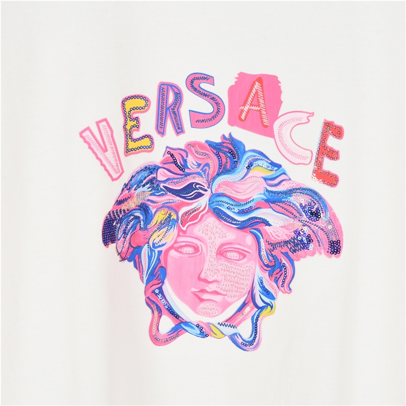 Versace/范思哲 彩绘亮片美杜莎人像长袖