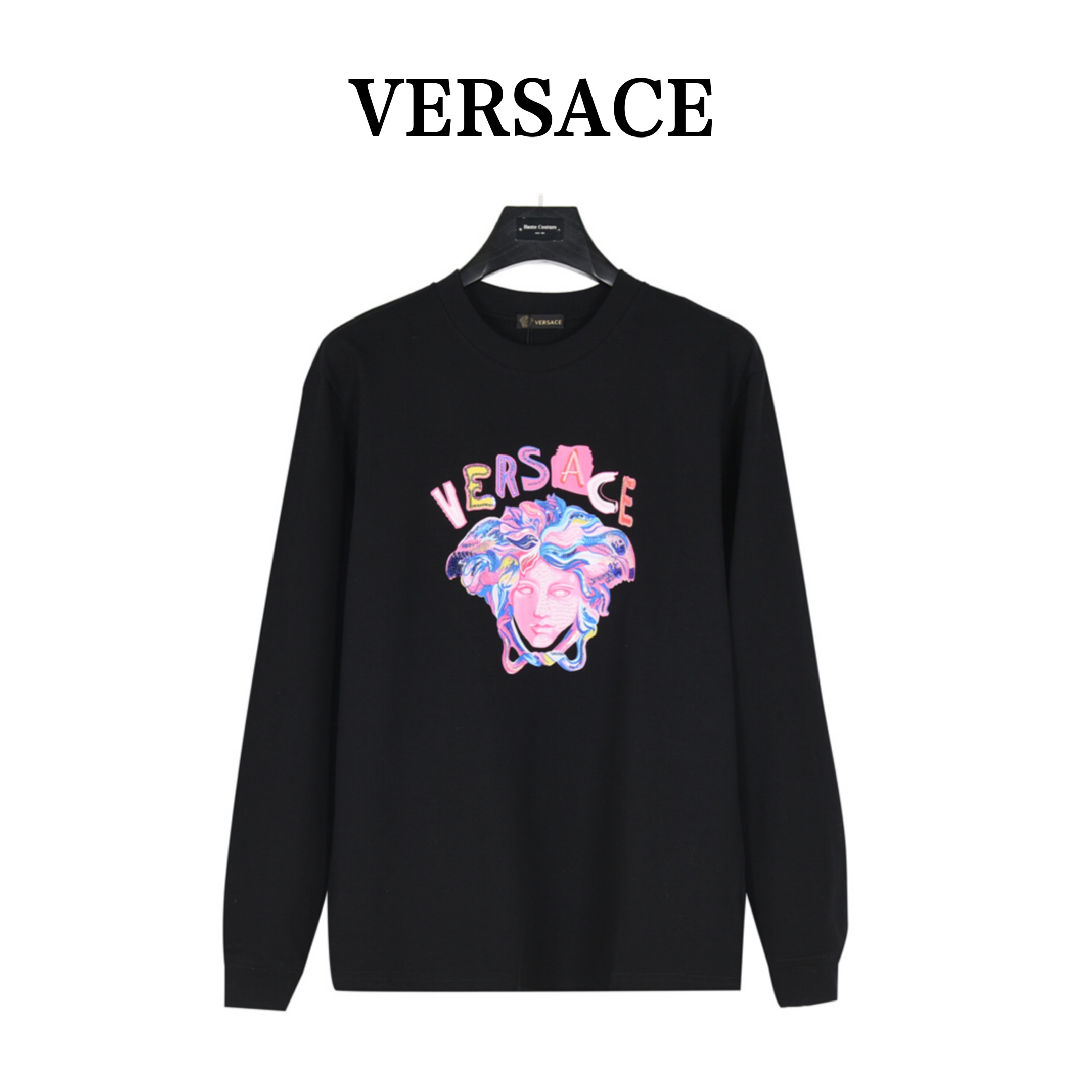 Versace/范思哲 彩绘亮片美杜莎人像长袖