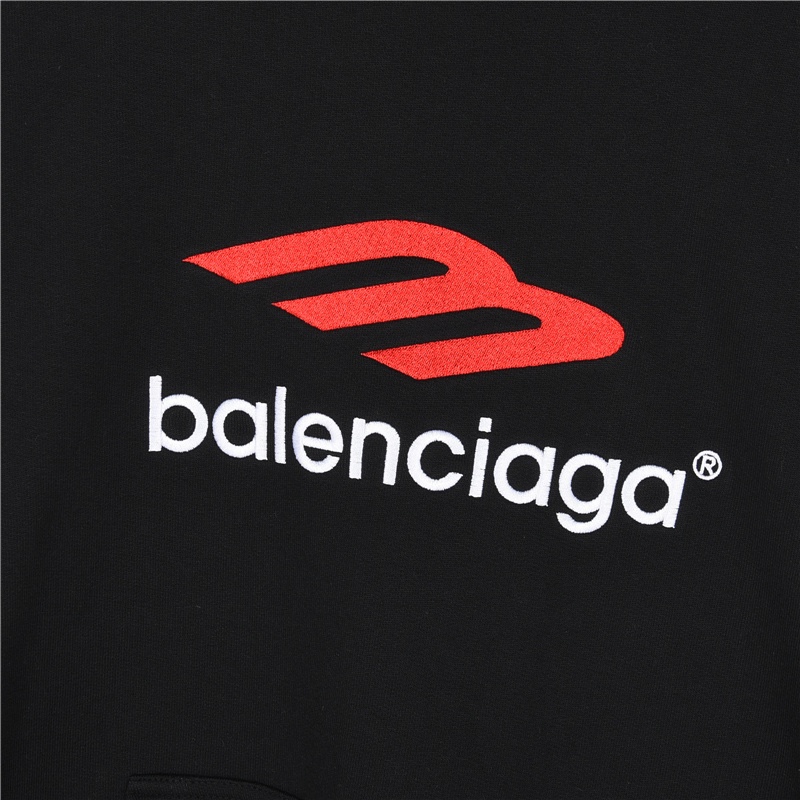 Balenciaga /巴黎世家 3B SPORTS ICON大廓形刺绣连帽卫衣