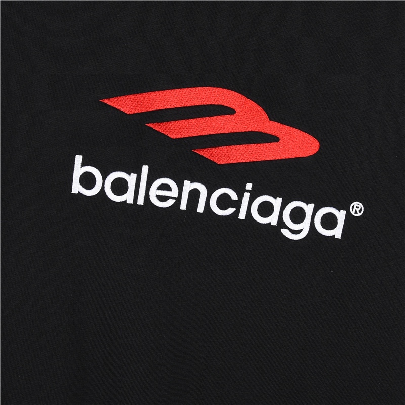 Balenciaga /巴黎世家 3B SPORTS ICON大廓形刺绣连帽卫衣