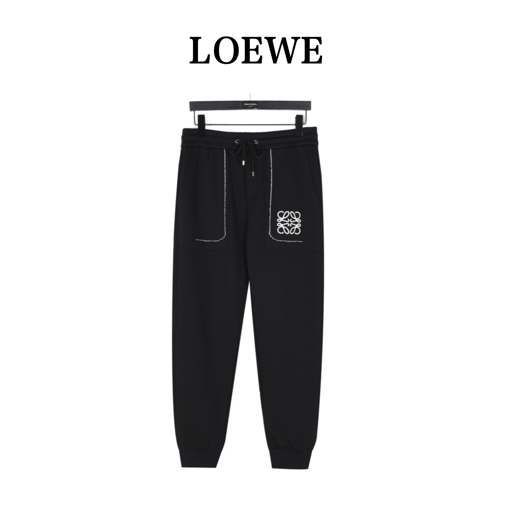 Loewe/罗意威 24Fw 刺绣徽标logo加绒长裤