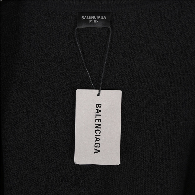 Balenciaga/巴黎世家 24Fw 双环火焰数码直喷水洗做旧连帽拉链外套