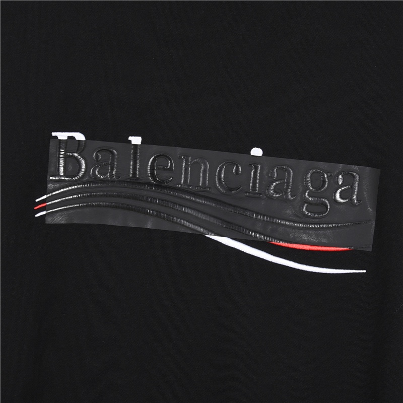 Balenciaga/巴黎世家 掩盖可乐压胶刺绣拉链连帽外套