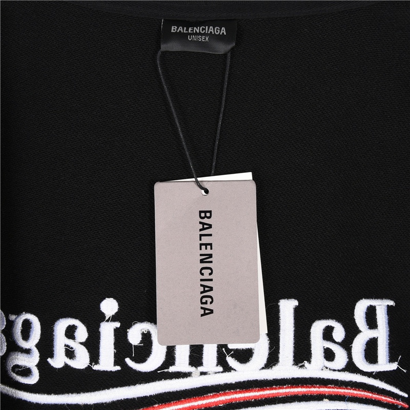 Balenciaga/巴黎世家 掩盖可乐压胶刺绣拉链连帽外套