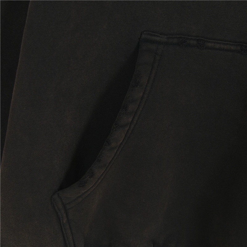Balenciaga/巴黎世家 24Fw 双B比特币烫钻加绒连帽卫衣