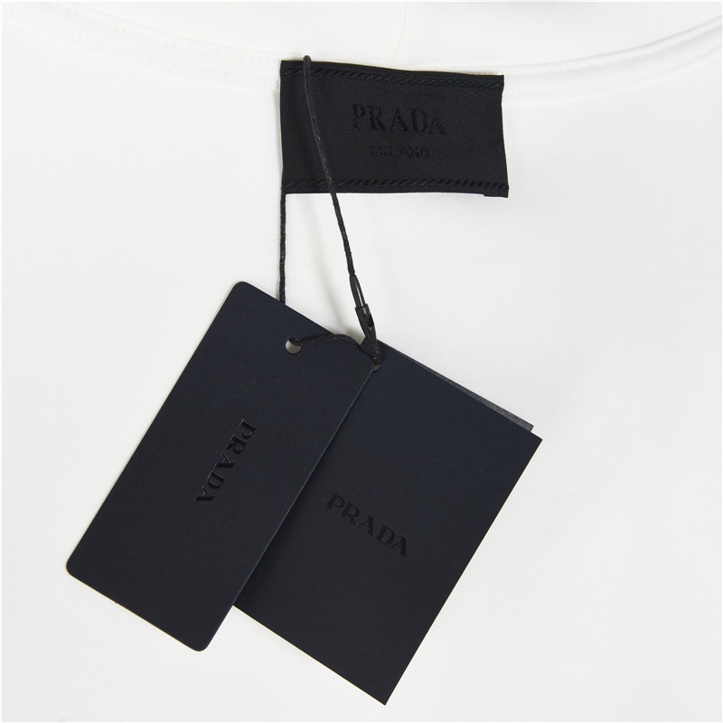 Prada/普拉达 下摆红条拉链口袋连帽卫衣