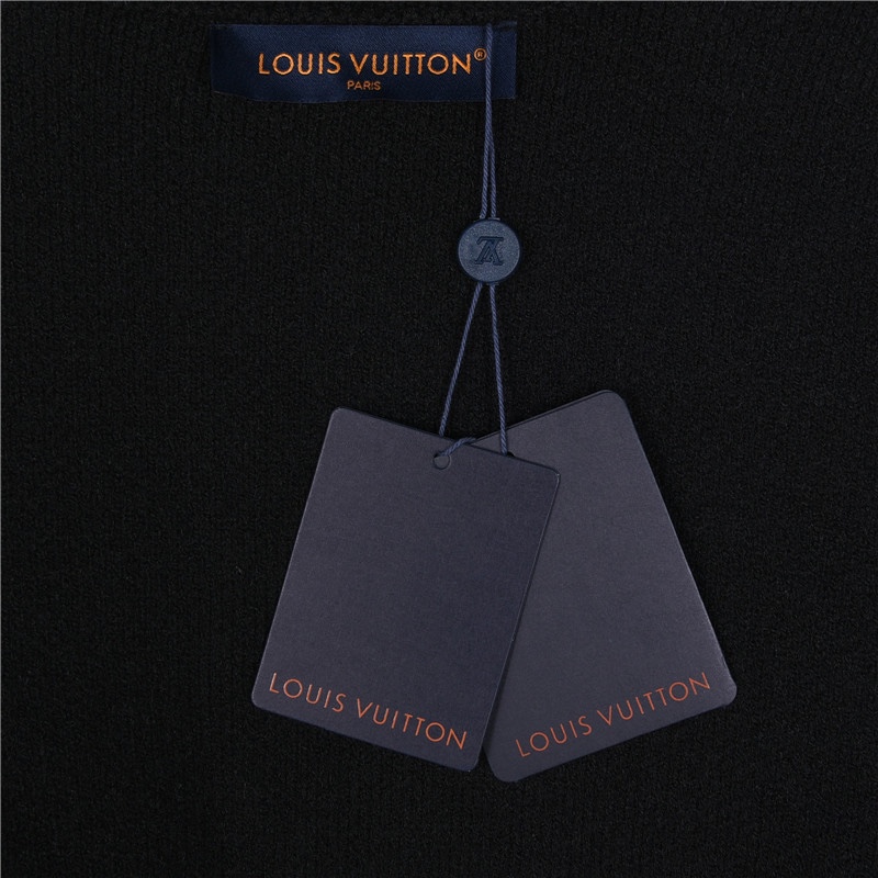 Louis Vuitton/路易威登 24Fw 暗纹老花四叶草大Logo嵌花套头毛衣