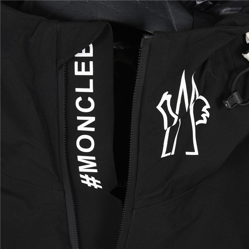 Moncle/蒙口 双袖虚线连帽滑雪服