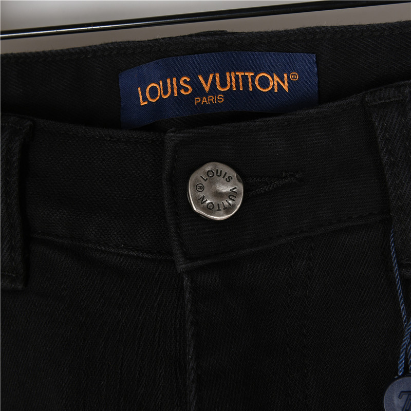 LouisVitton/路易威登 后袋老花彩色刺绣牛仔裤