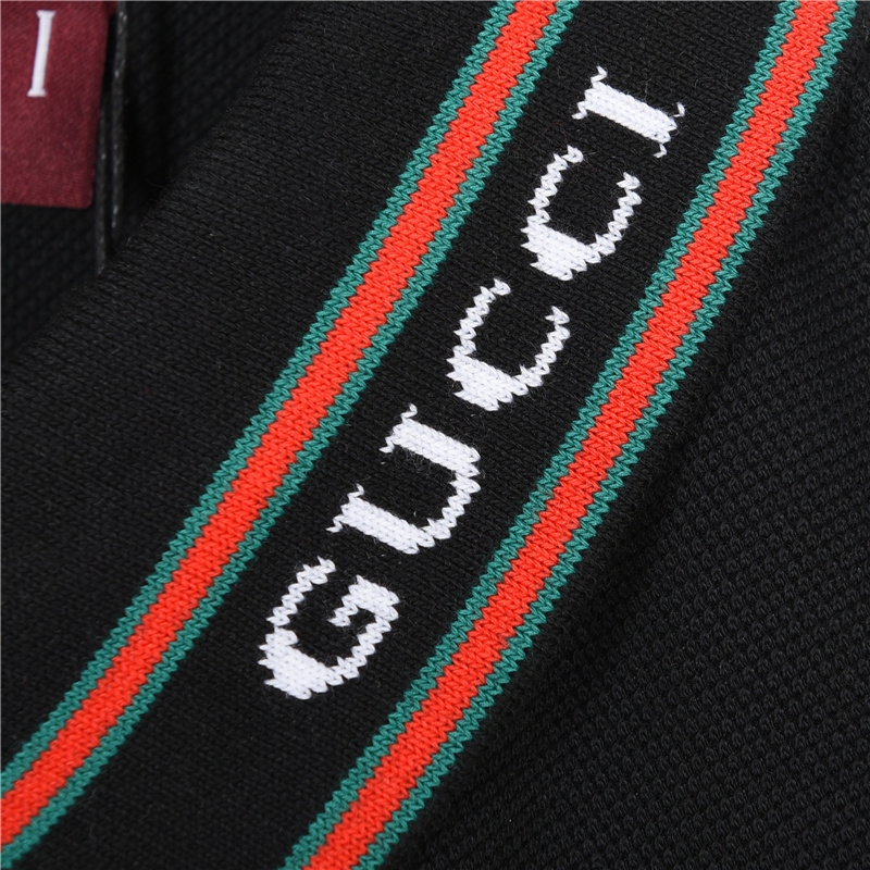 Gucci/古驰领口字母短袖Polo衫