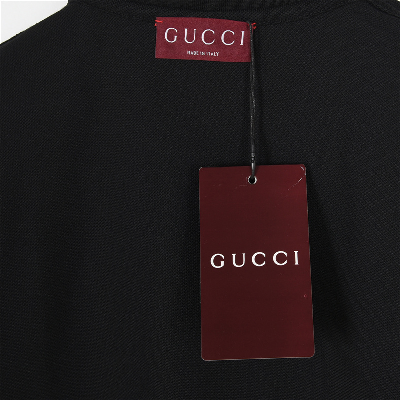Gucci/古驰领口字母短袖Polo衫
