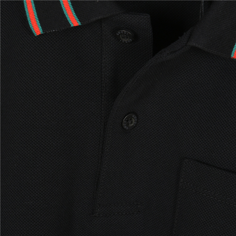 Gucci/古驰领口字母短袖Polo衫
